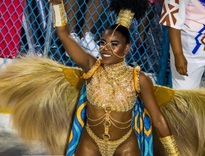 Rio Carnival dancers in the Sambadrome